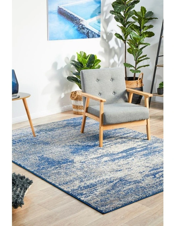 Mirage Casandra Dunescape Modern Rug in Blue