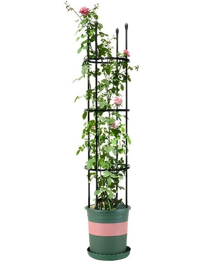 Outdoor 4-Bar Plant Frame Stand 103cm in Black