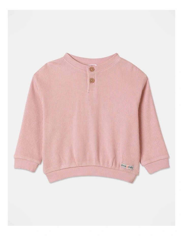 Quinn Henley T-Shirt in Pink