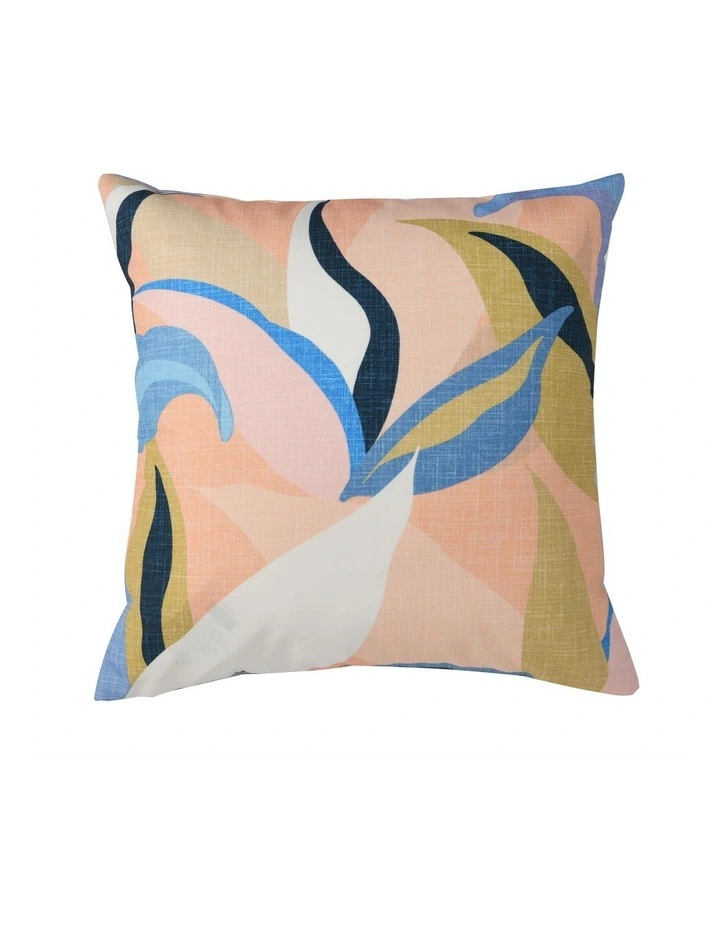 Tropicana Printed Outdoor Cushion 50 x 50cm in Blush
