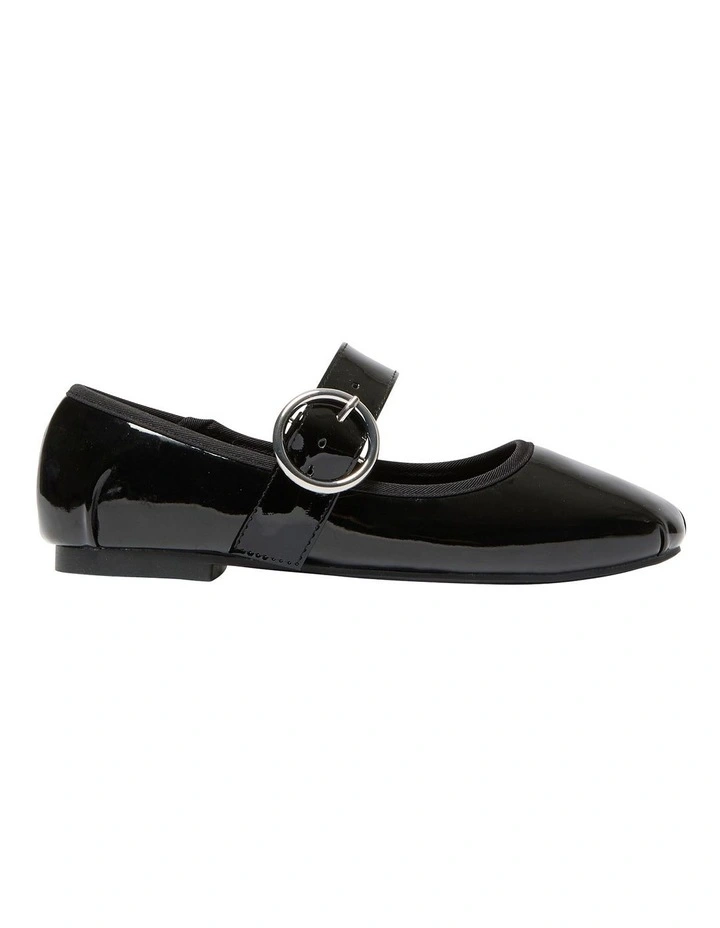 Selma Ballet Flats in Black Patent