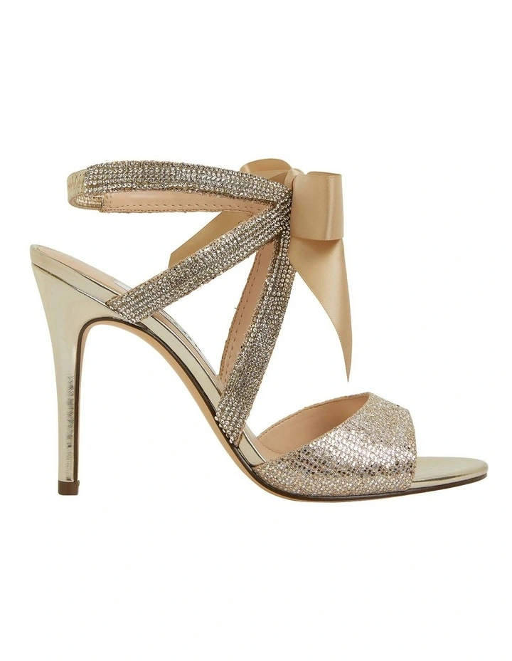 Claudia Platino Glitter Sandals