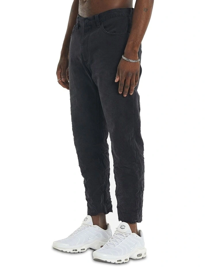 Delano Cropped Jean in Pacific Black