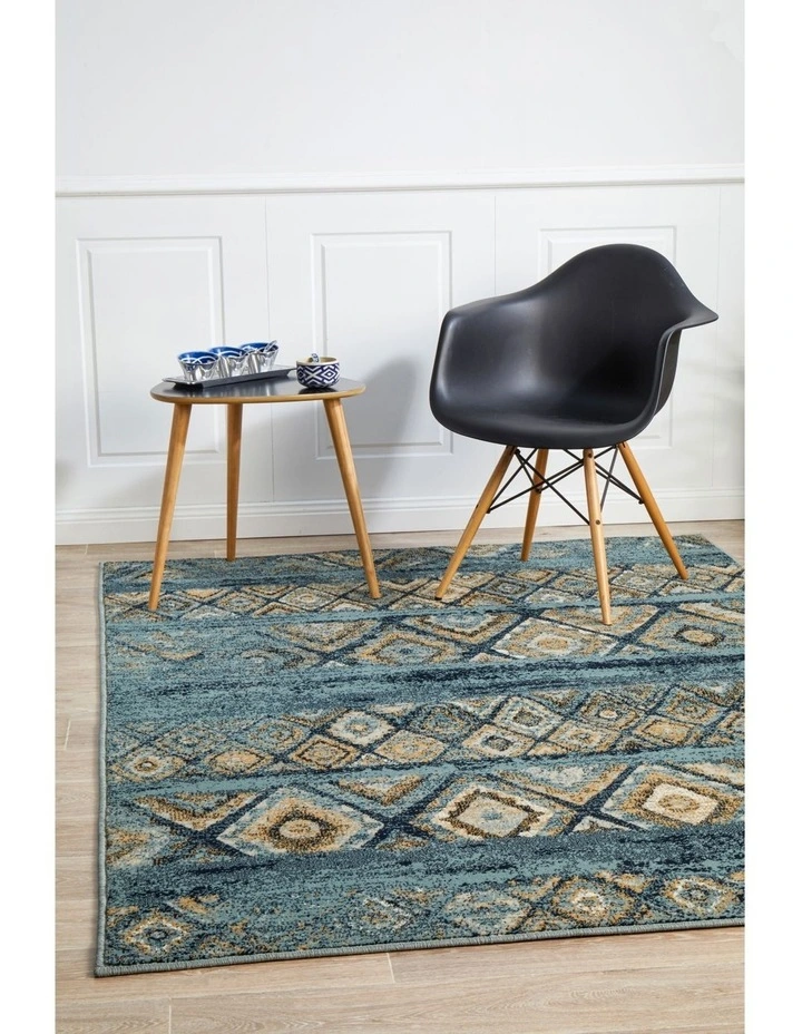 Oxford Mayfair Contrast Blue Rug