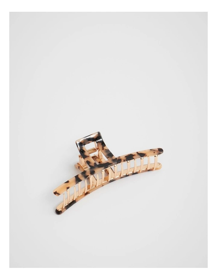 Cut Out Hair Claw in Milky Tort