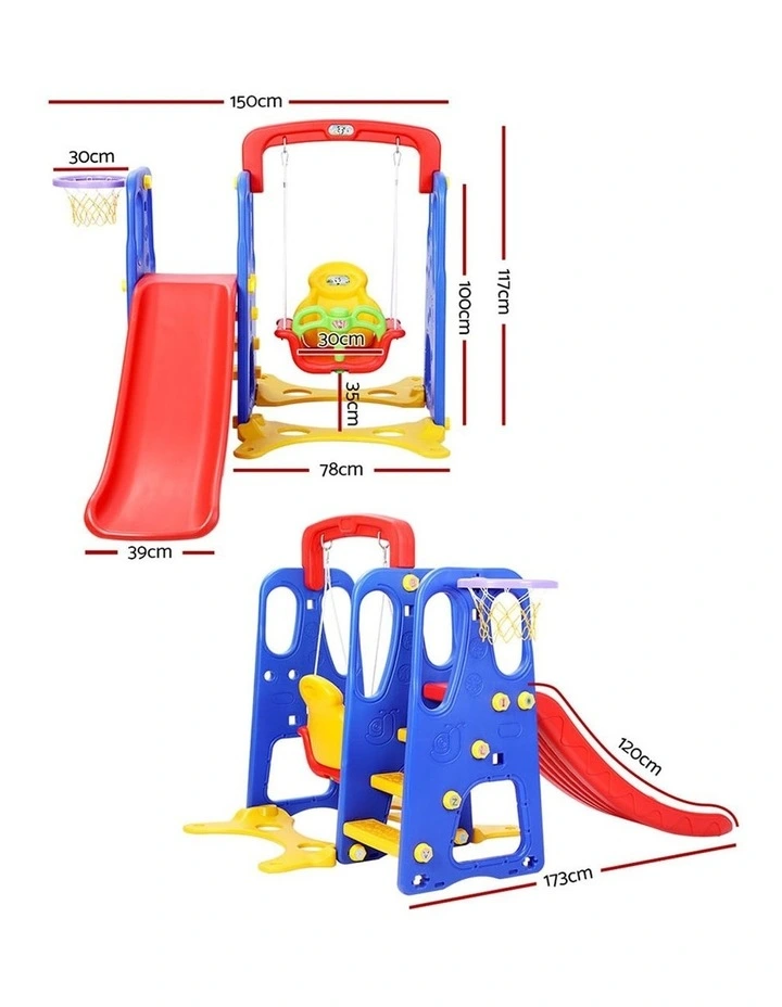 Slide Swing Basketball Hoop Outdoor Indoor Playground Play slides