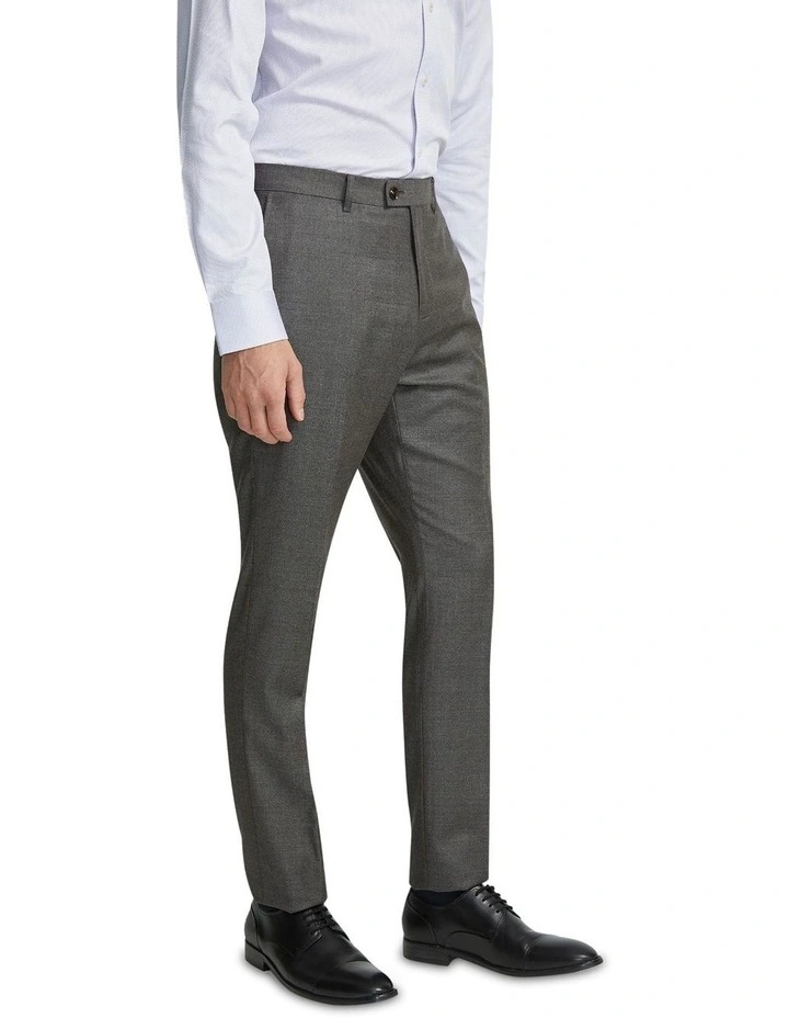 Hopkins Wool Suit Trousers in Ash