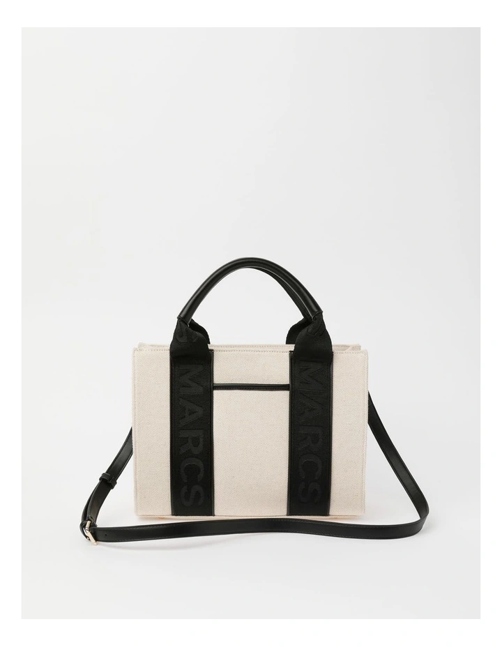 Barbados Top Handle Tote Bag in Black