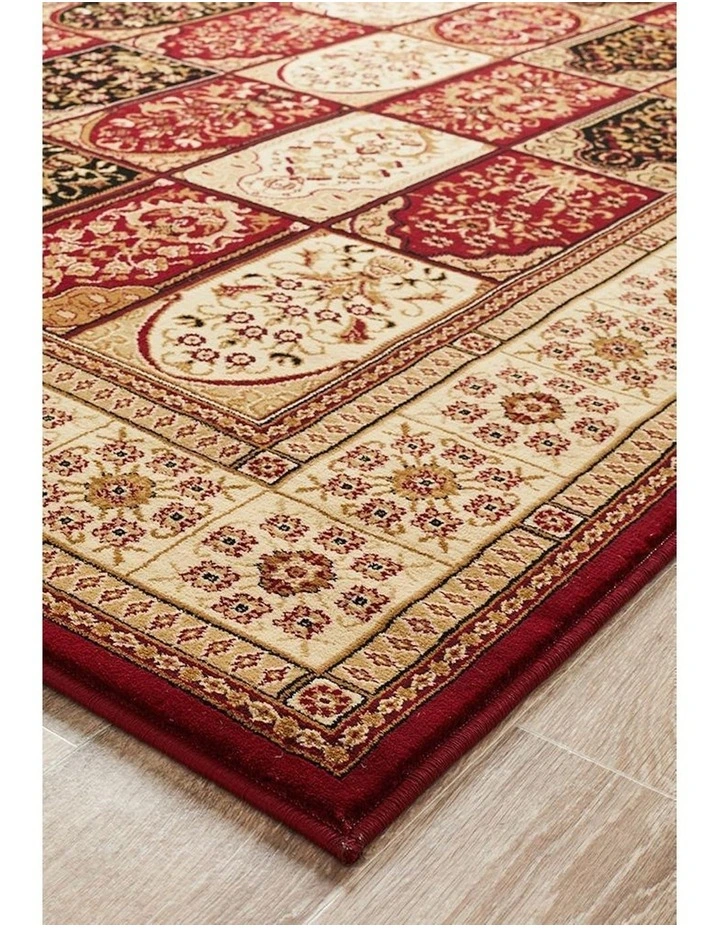 Sydney Collection Traditional Panel Pattern Rug in Multi