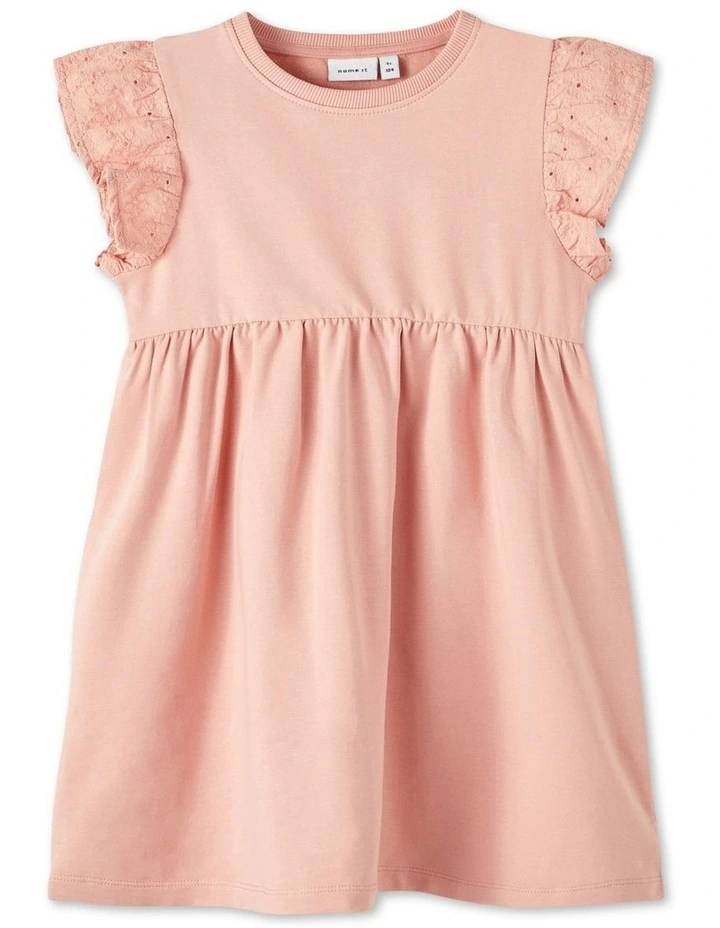 Hanna Sweatshirt Dress in Rose Tan