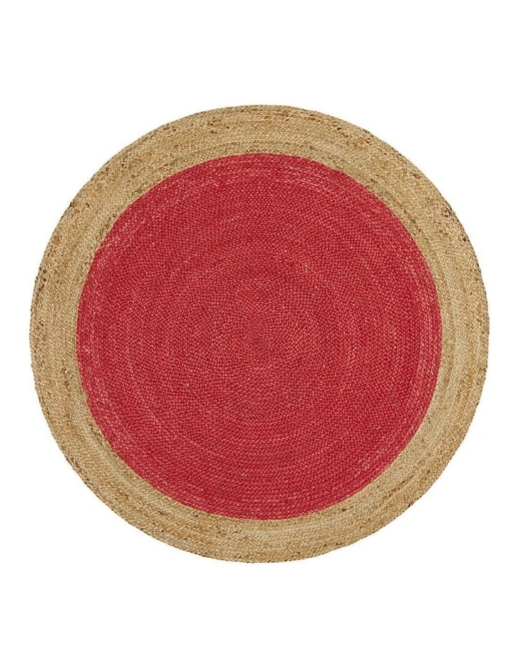 Atrium Polo Round Rug in Cherry