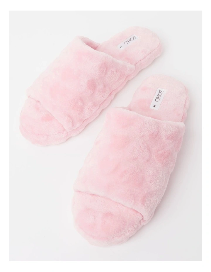 Heart Slipper in Baby Pink