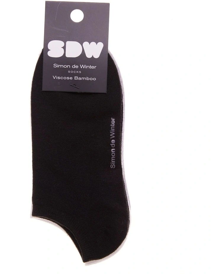 Bamboo Low Cut Socks 3 Pack in Multi