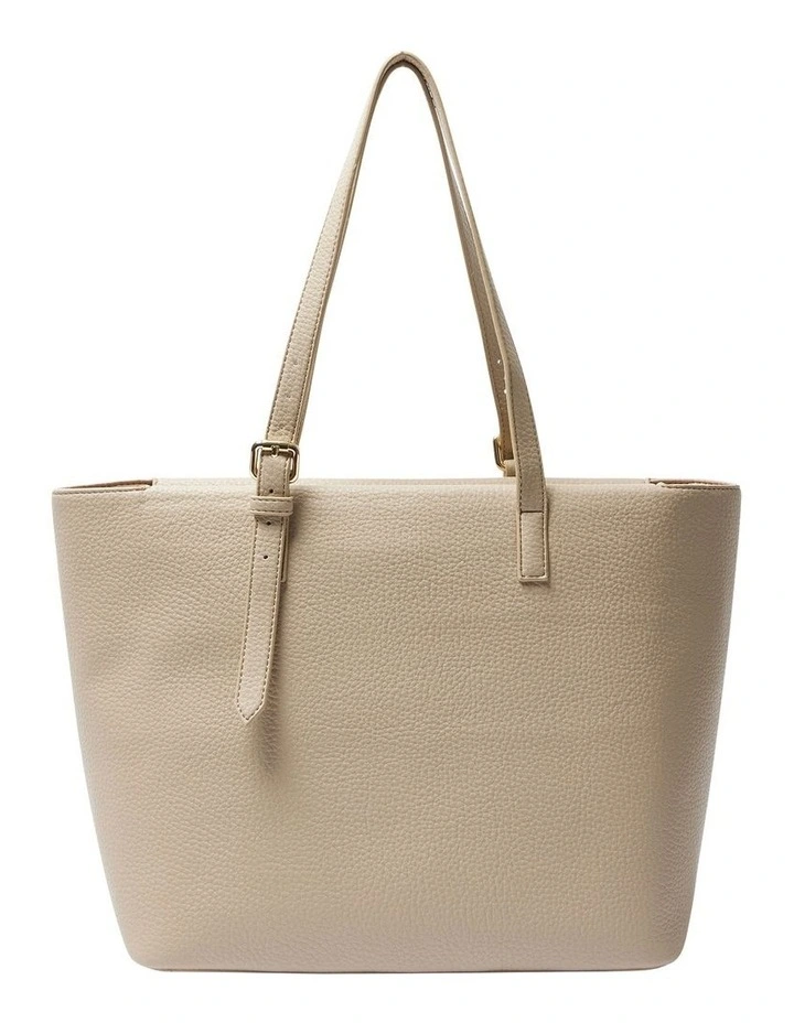 Aida Tote Bag in Oyster Pebble