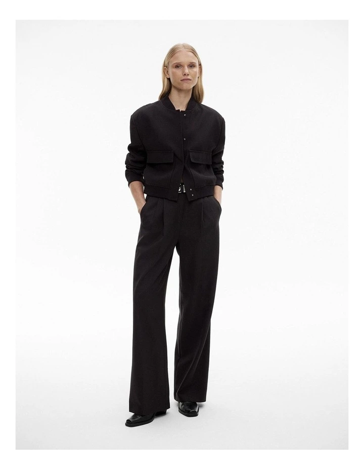 Structured Bomber in Black