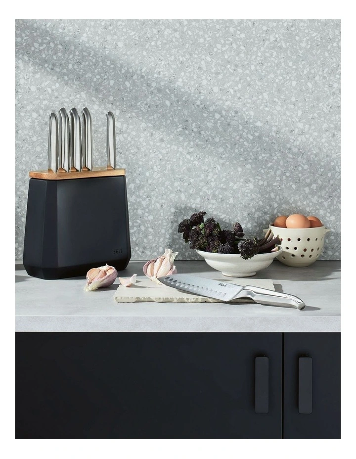 Stone Knife Block 7 Piece in Midnight