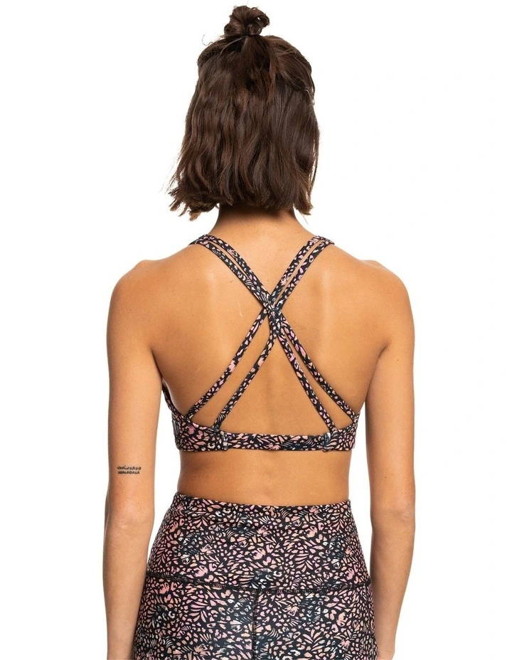 Heart Into It Sports Bra Anthracite in Multi