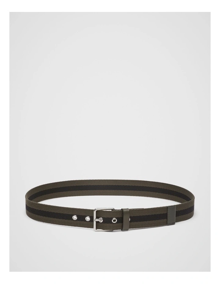 Ashton Webbing Belt in Khaki