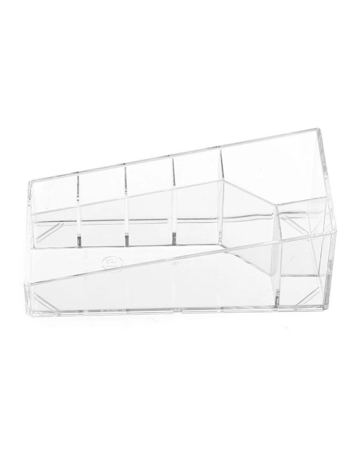 Crystal 7 Section Micro Station Makeup/Cosmetics Home Organiser Clear