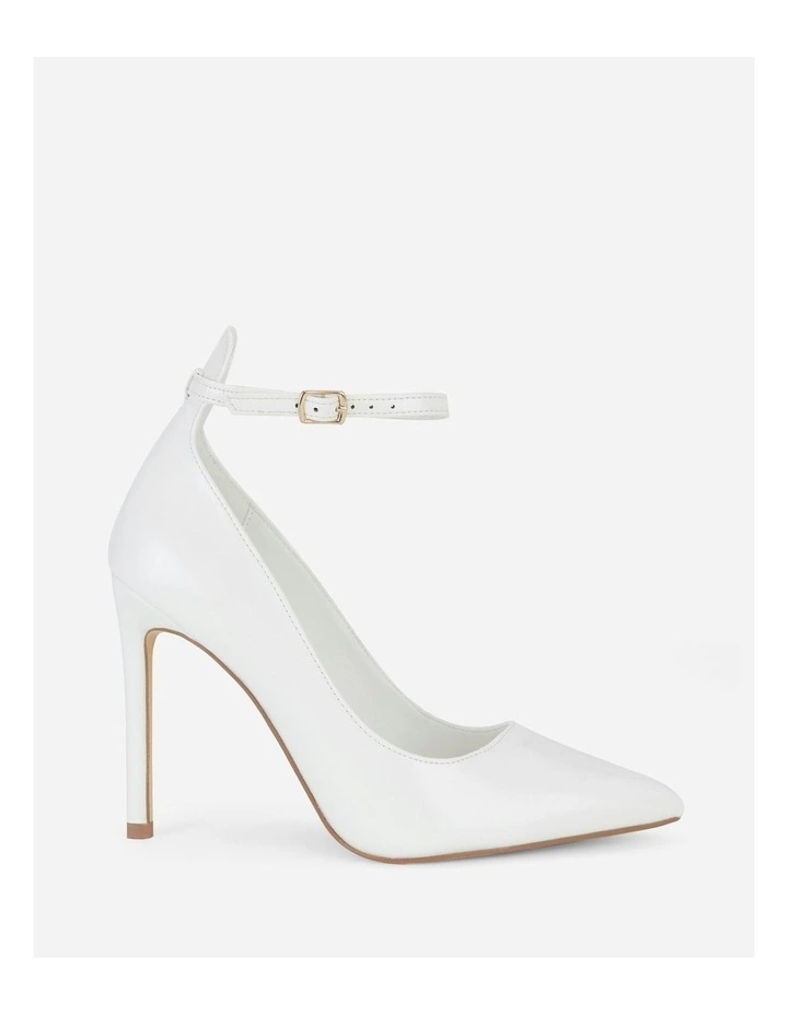 Imari Heels in White Patent