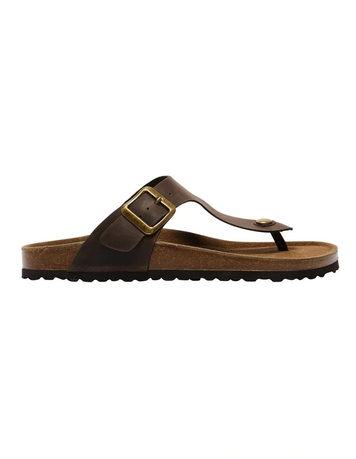 Fresno Sandals in Brown Oily Nubuck