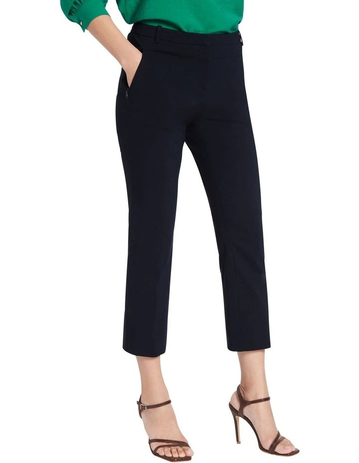7/8th Straight Leg Bengaline Pant in Ink