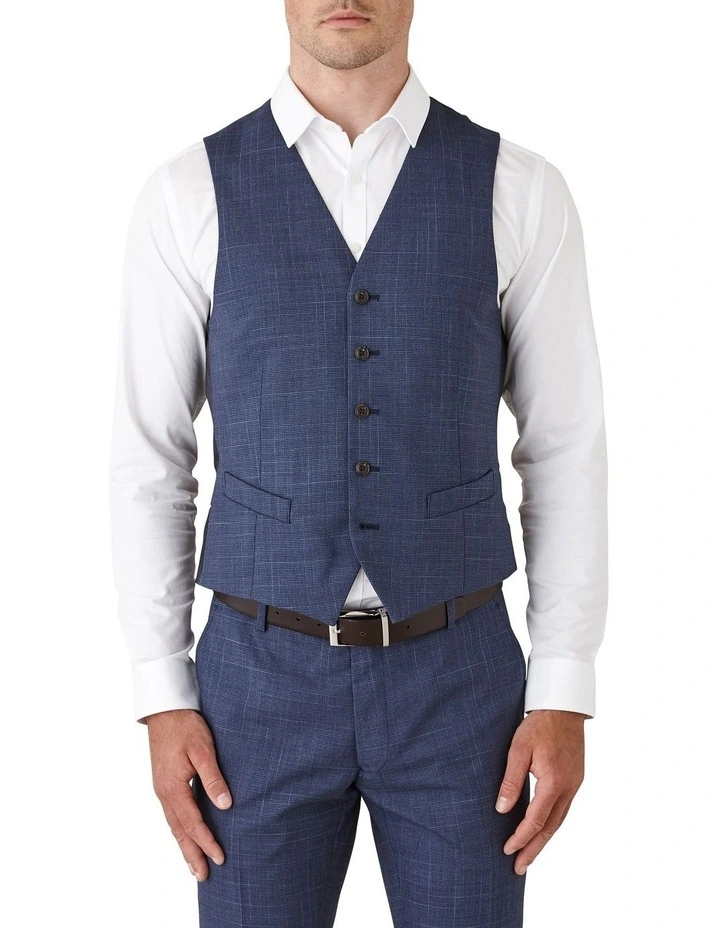 Mighty Slim Fit Vest in Navy