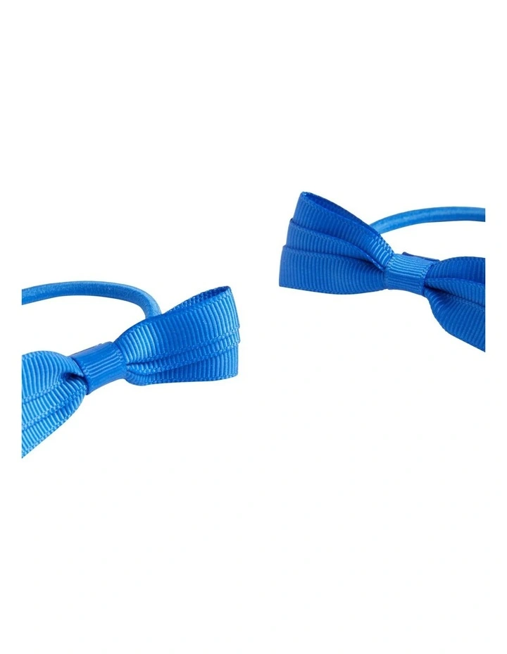 Grosgrain Bow Elastic Pack in Royal Blue