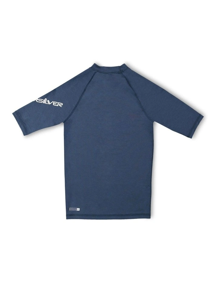 All Time Short Sleeve Youth Rashguard in Navy
