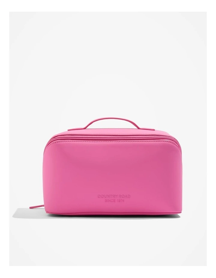 Large Convertible Cosmetic Case in Pink Punch