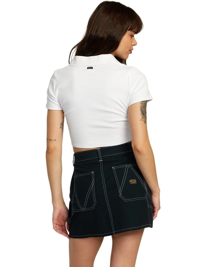 Spring Shift Skirt in Black