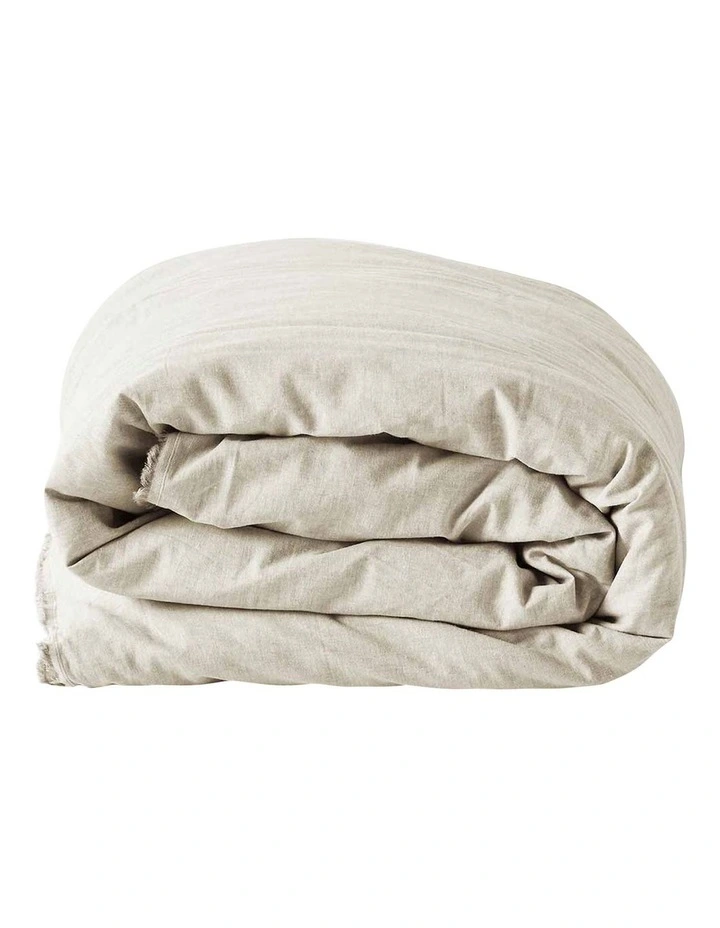 Chambray Fringe Bedlinen Collection in Natural