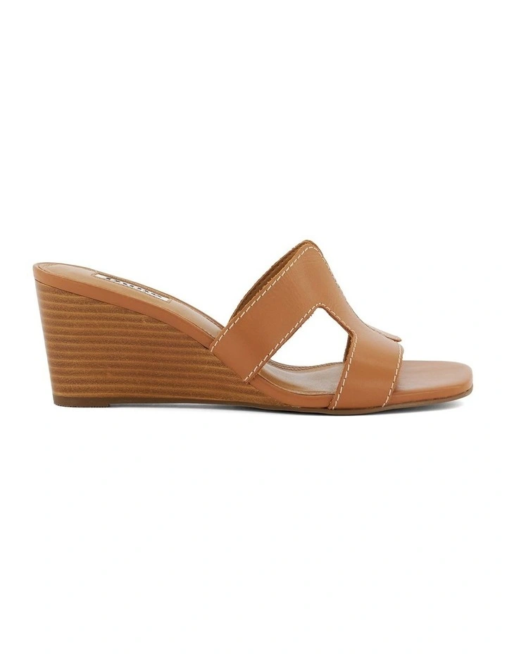 Koupe Wedge Sandal in Tan