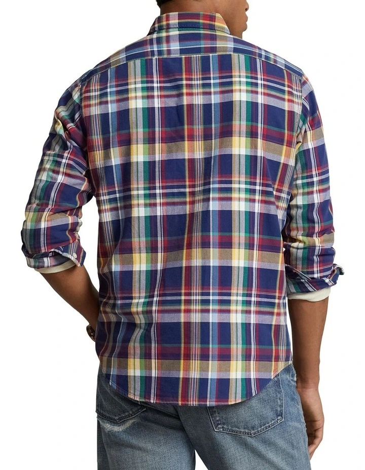 Classic Fit Plaid Oxford Workshirt in Assorted