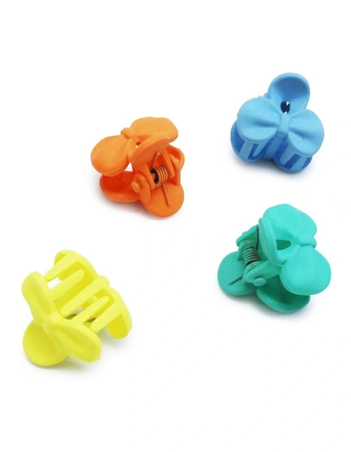 Bow Hair Clip 6 Pack in Multi