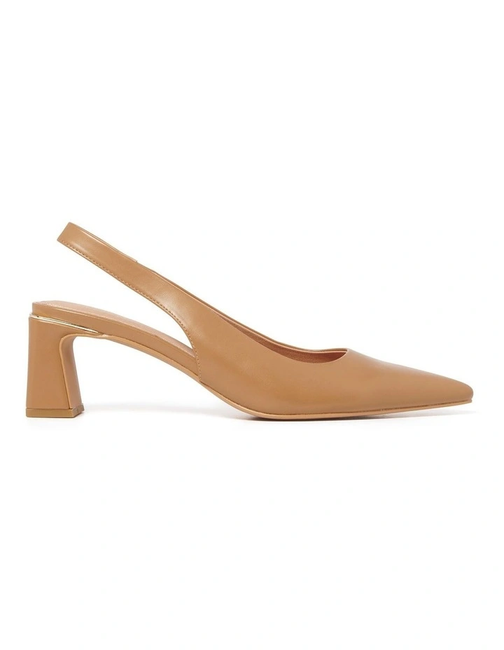 Susanna Slingback Pump Heels in Brown