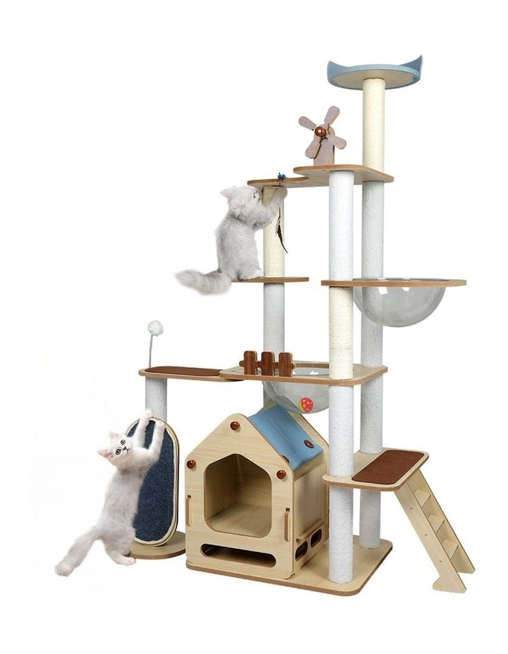 Cat Tree Scratching Post 168cm in White