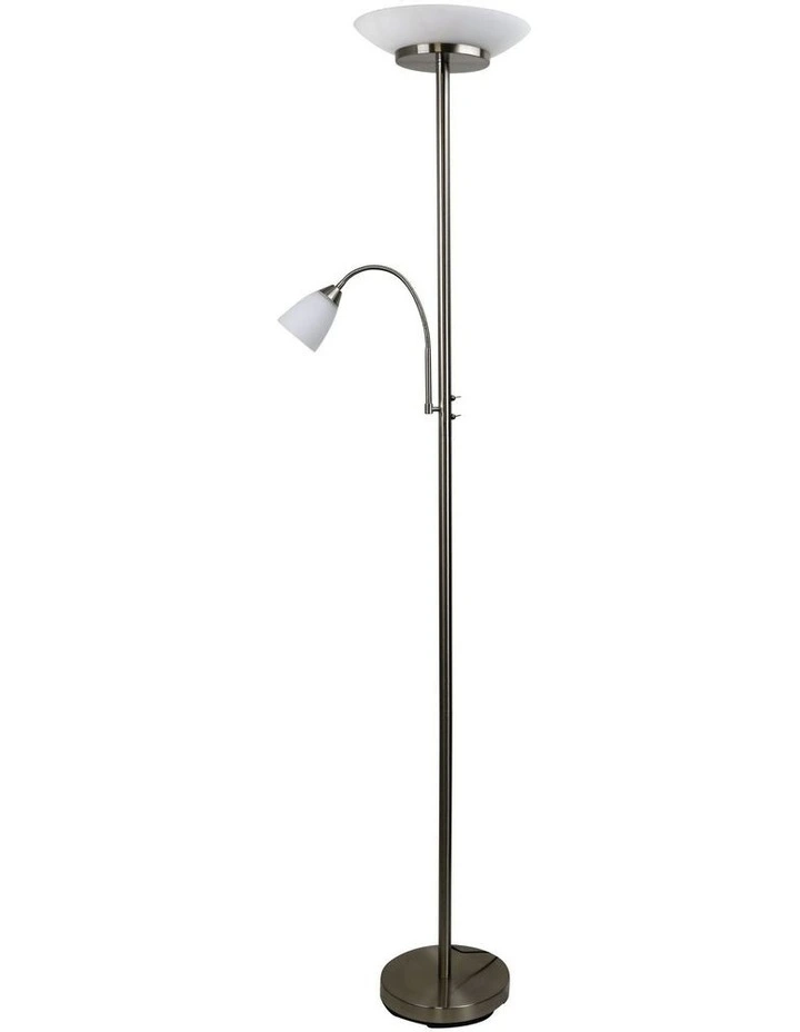 Siena LED Mother & child Lamp in Brushed Chrome