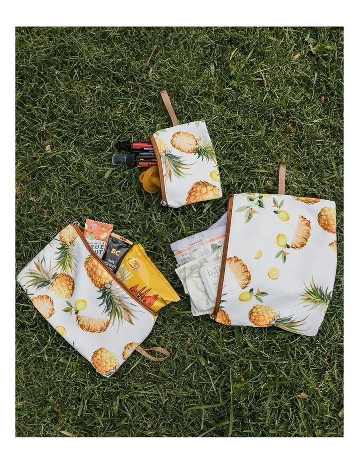 Packing Pouch Trio in Pineapple