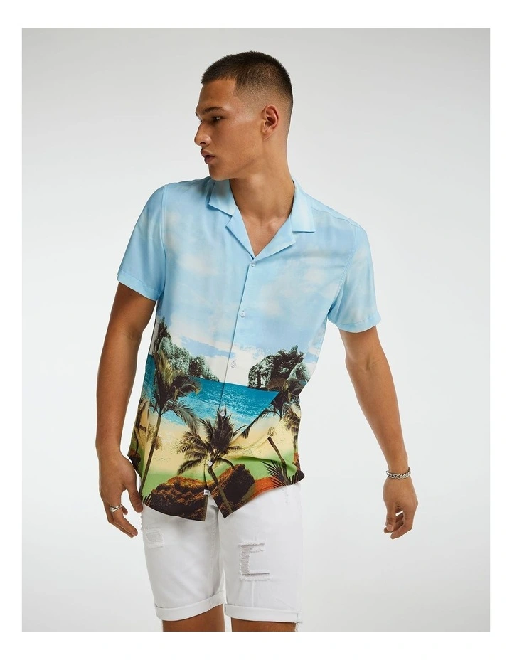 Scenic Print Shirt in Multi