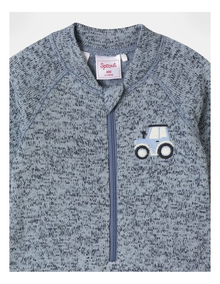 Raglan Zip Coverall in Ink