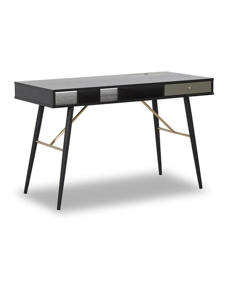 Omari Study Desk 117cm Black & Green