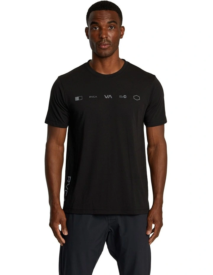 Brand Reflect T-shirt in Black