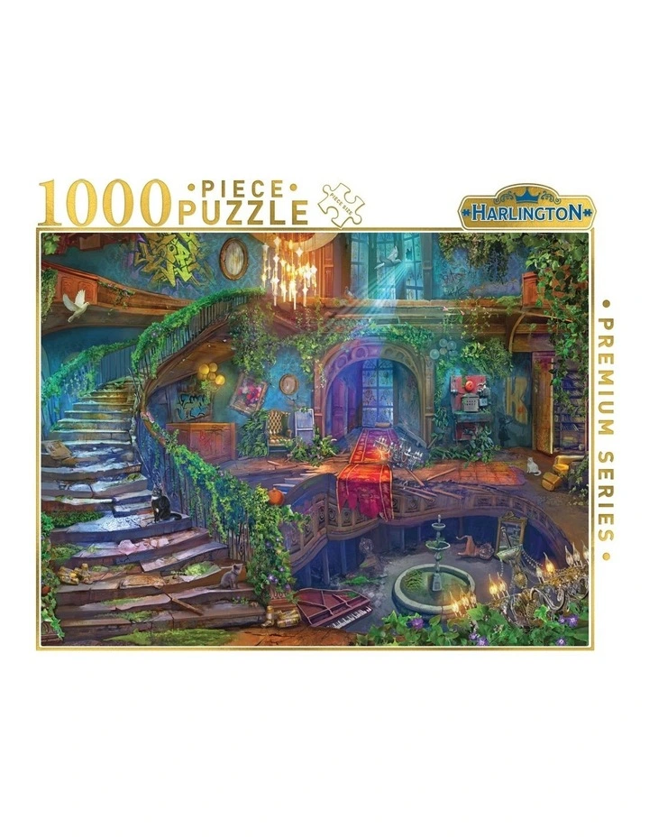 1000 Piece Puzzle Abandoned Hotel Lobby