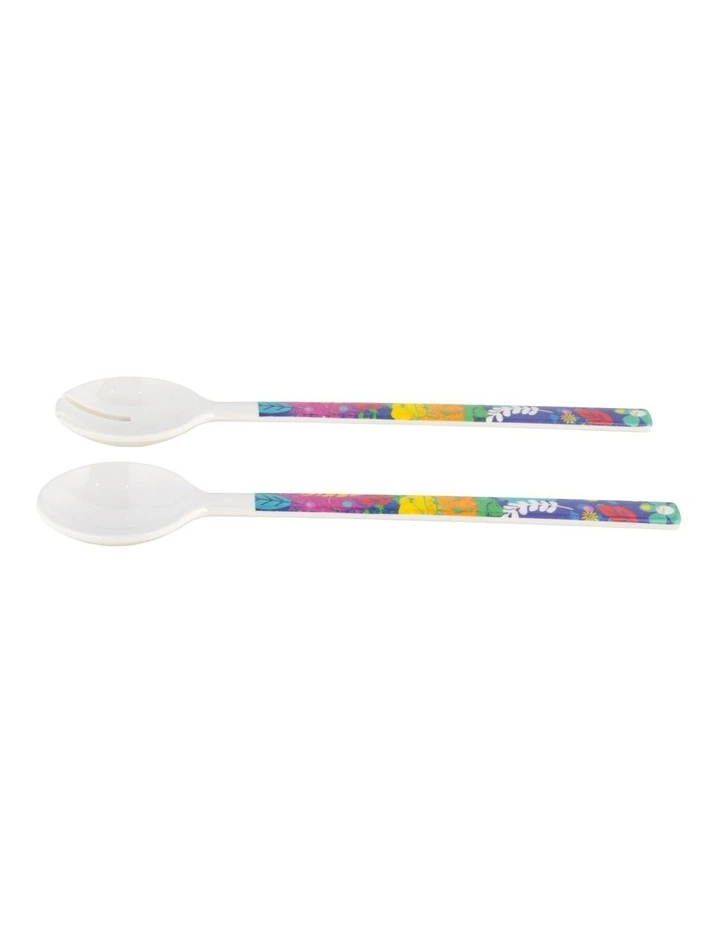 Donna Sharma Byron Melamine Salad Servers 30.5cm in Multi