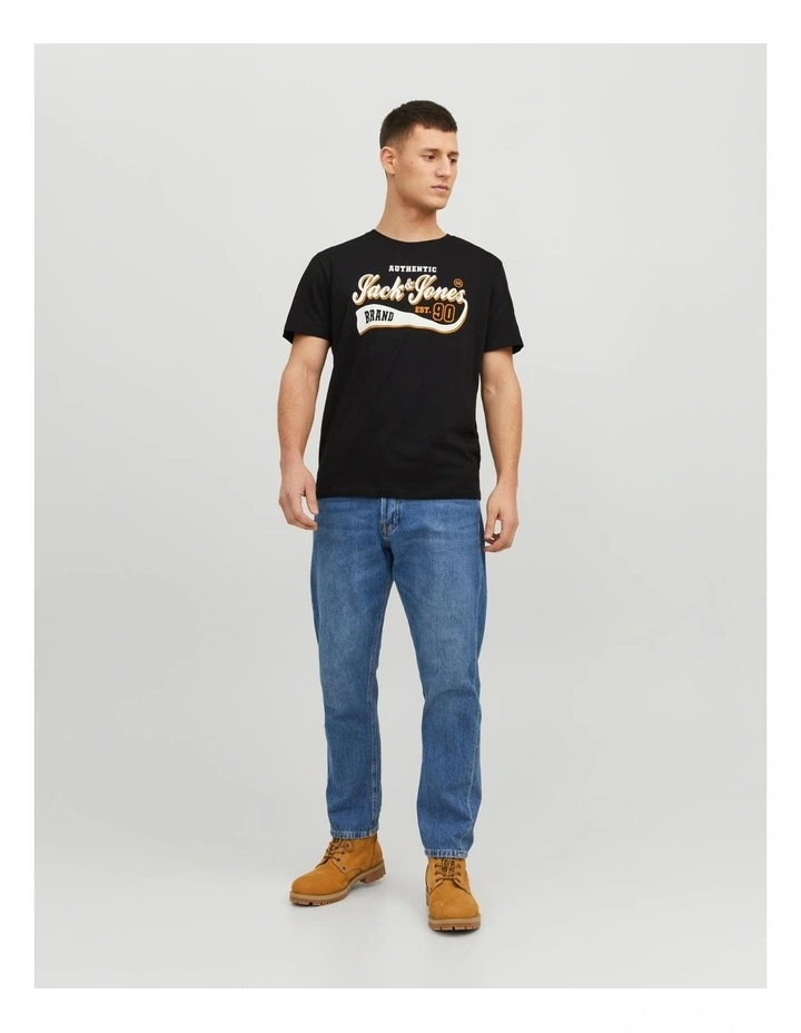 Logo Organic Cotton T-Shirt in Black