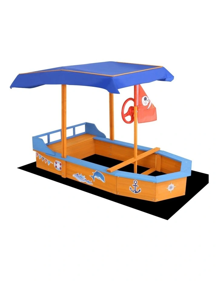 Boat-Shaped Canopy Sand Pit