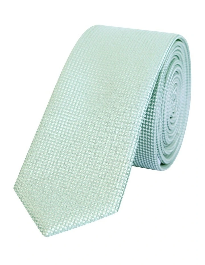 Moss Textured 5cm Tie in Sage