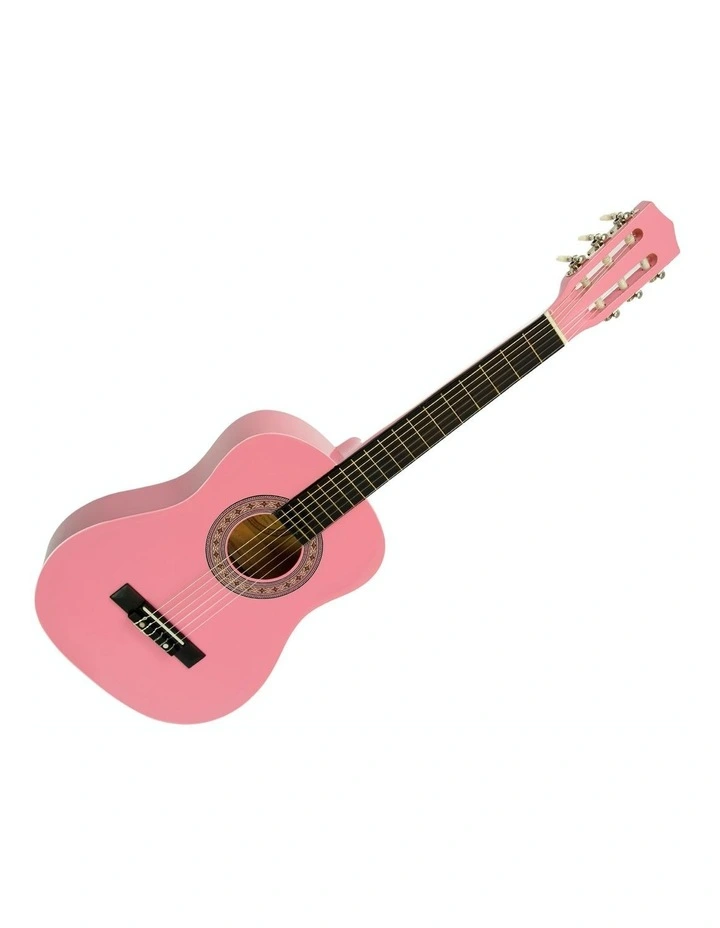 Pink Childrens Acoustic Guitar Ideal Kids Gift