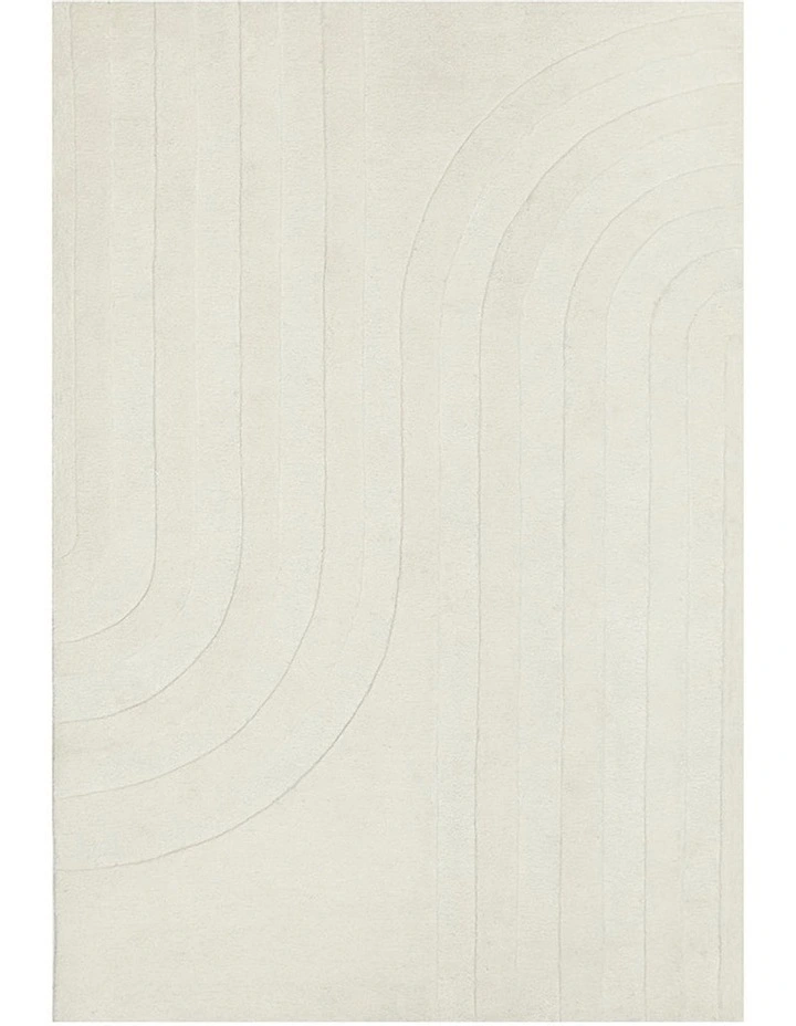 Summit Trail Rug in White